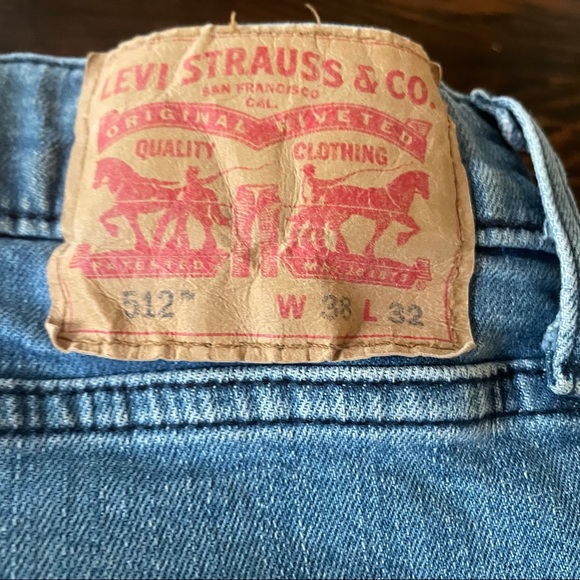 Levi's 512 Men's Denim Jeans W38 Light Med Wash - Picture 4 of 8